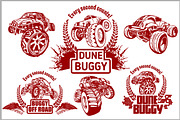 Dune Buggy and Monster Truck, an Illustration by Digital-Clipart (Thumbnail 4 of 4)