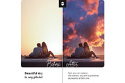 Sunset Sky Replacement Pack, a Preset Add-On by Pix Cafe (Thumbnail 2 of 7)