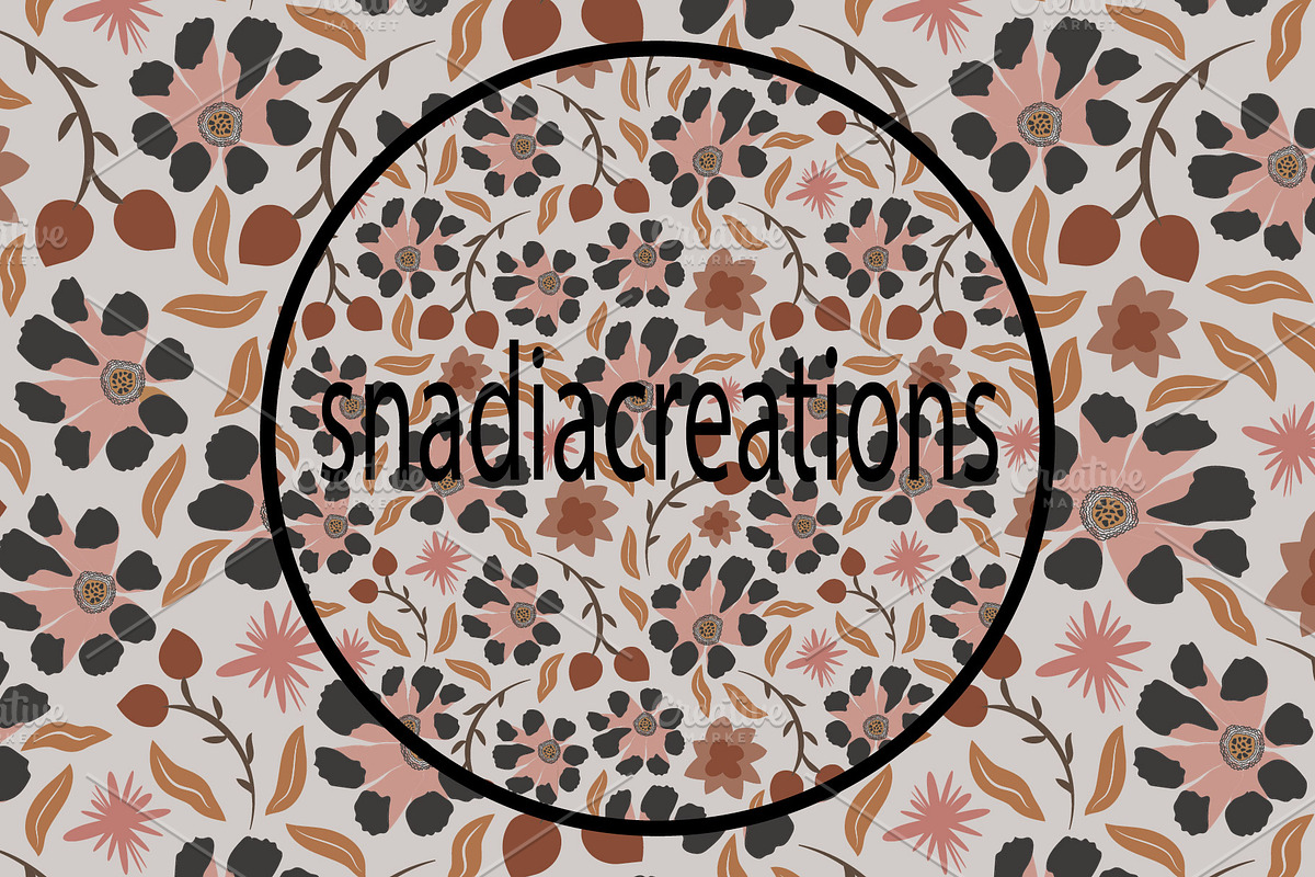Ditsy floral, a Pattern Graphic by snadiacreations (Photo 3 of 4)