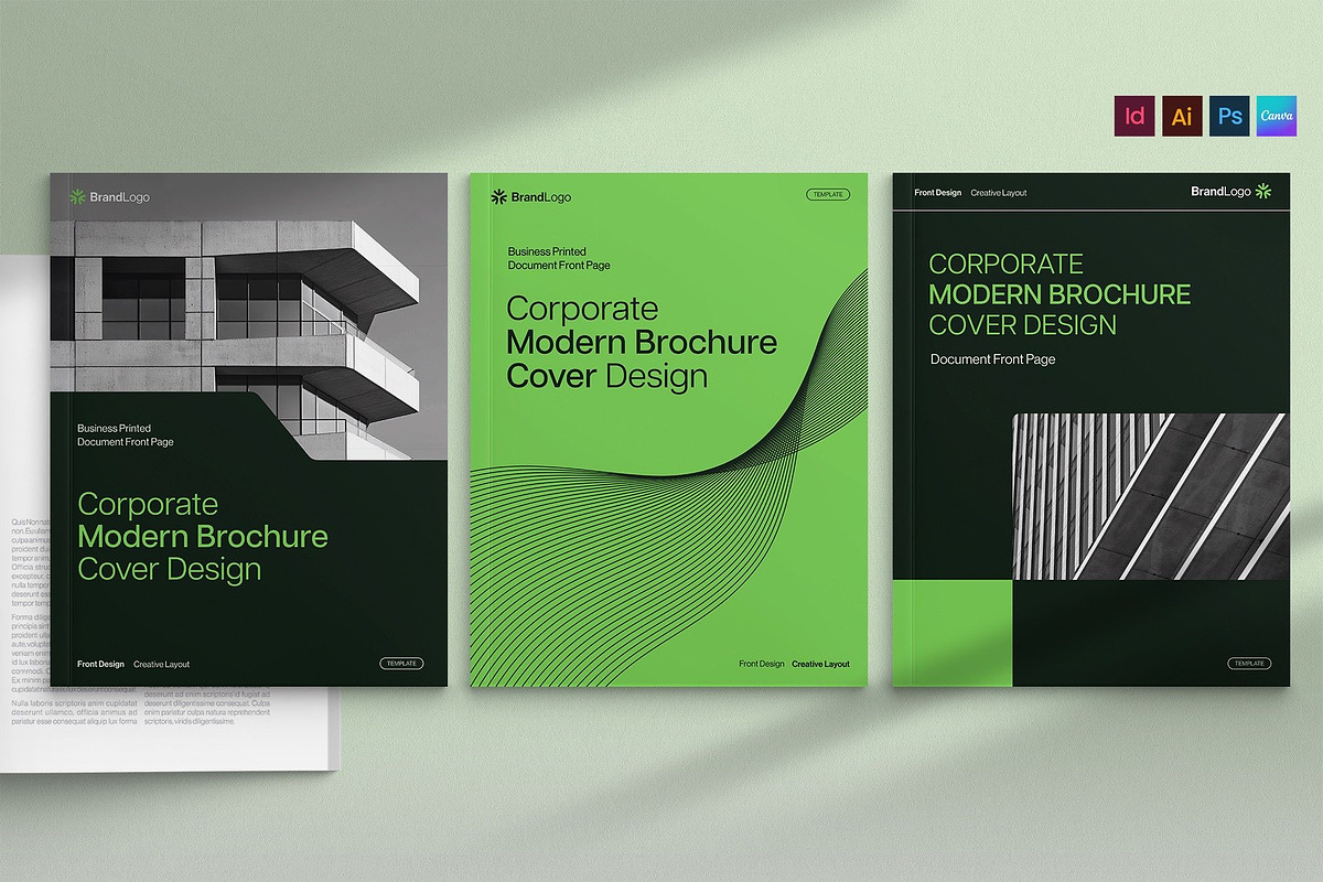 Modern Minimal Brochure Cover Templa, a Brochure Template by BrandPacks (Photo 1 of 6)