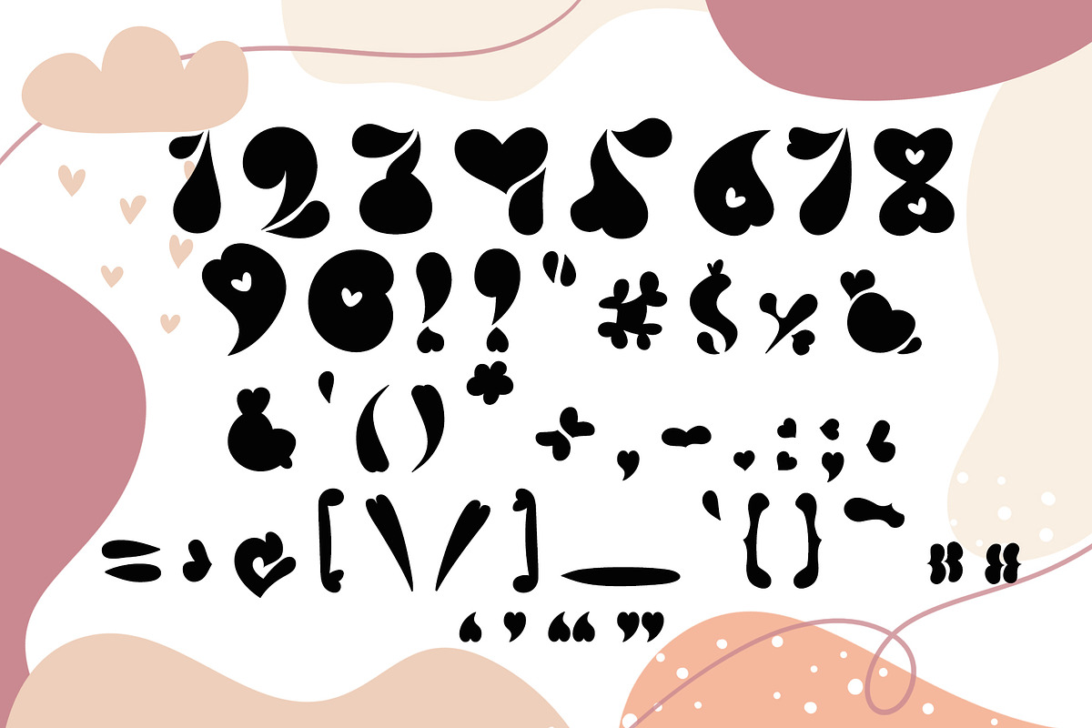 Love You Hand Drawn Font preview 6