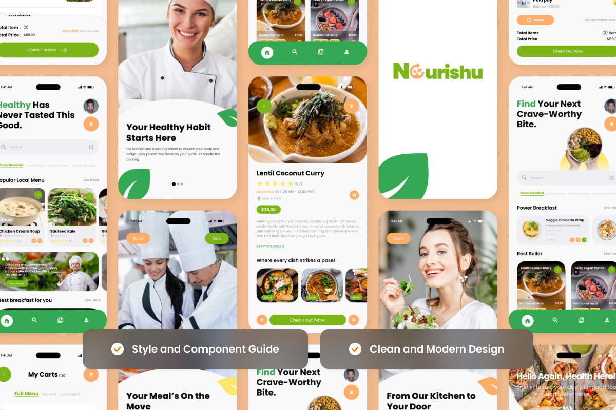 Nourishu – Healthy Meal Planner App, an App Template by twinstd (Photo 3 of 5)
