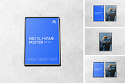 Metal Frame Poster Mockup, an Advertising Mockup by HanaSaka_Studio (Thumbnail 1 of 5)