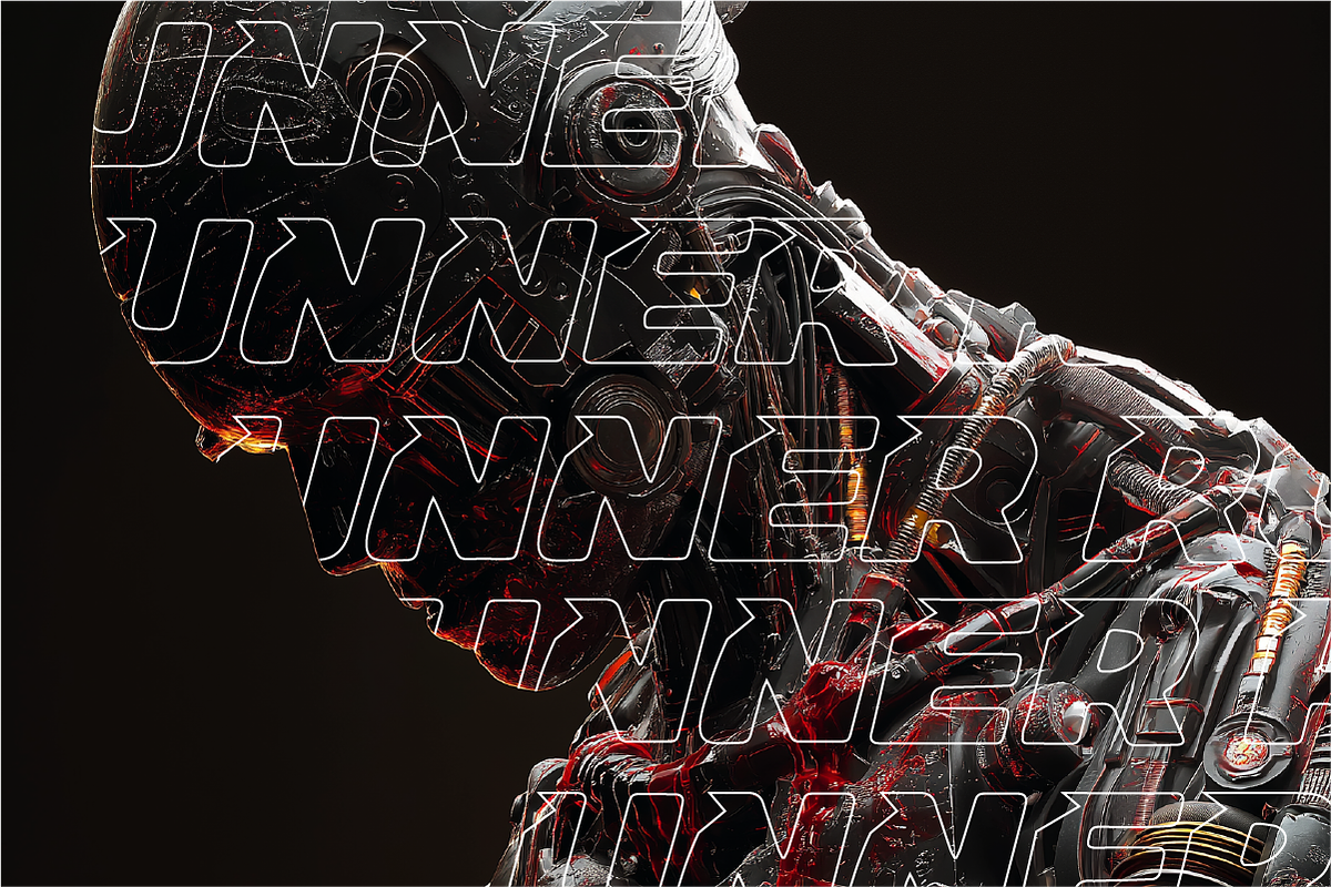 Nitrazon – Modern Futuristic Speed, a Blackletter Font by Nouric Design (Photo 4 of 5)