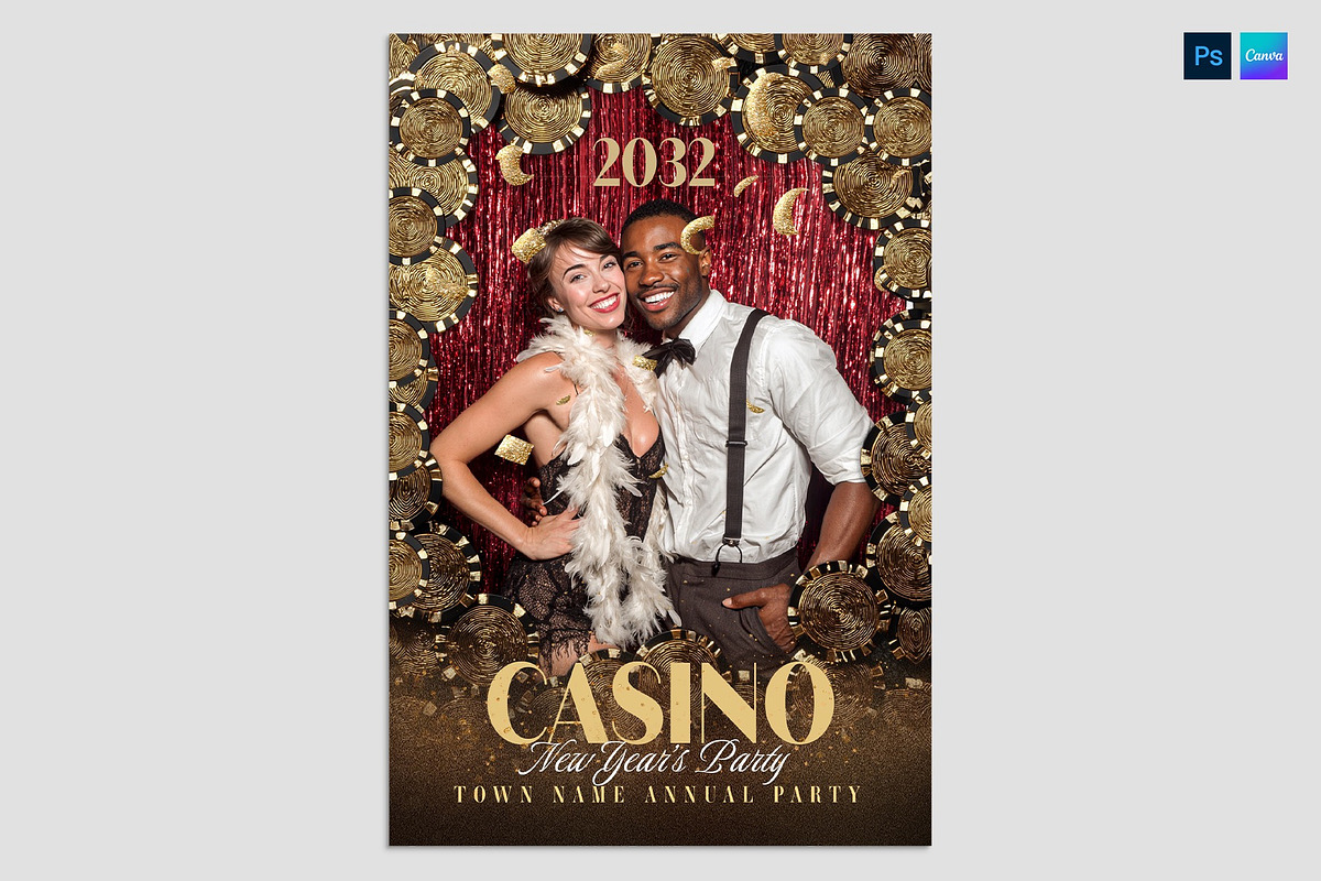Casino Chips Photo Frame Flyer, a Flyer Template by BrandPacks (Photo 1 of 3)
