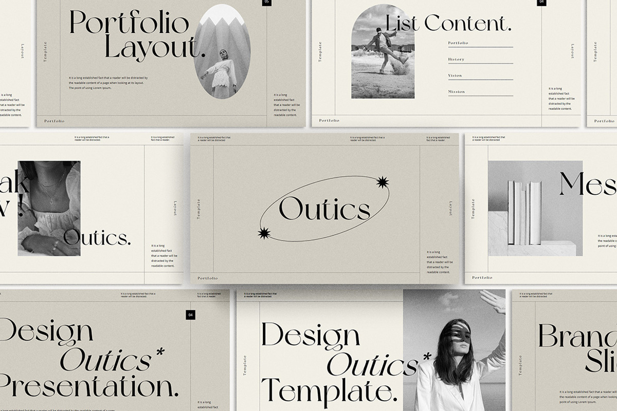 Outics Keynote Presentation, a Presentation Template by slidenotion (Photo 1 of 8)