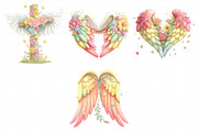 Whimsical Easter Heaven Angel Wings, an Illustration by Daily.Designs (Thumbnail 3 of 8)