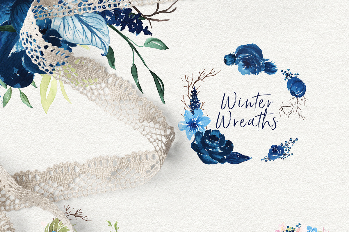 Rustle- Winter Watercolor Collection, an Object Graphic by Jeanina Vlad (Photo 3 of 24)