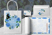 Blue dahlia watercolor PNG clipart, a Decorative Illustration by WatercolorPNG.com (Thumbnail 4 of 8)