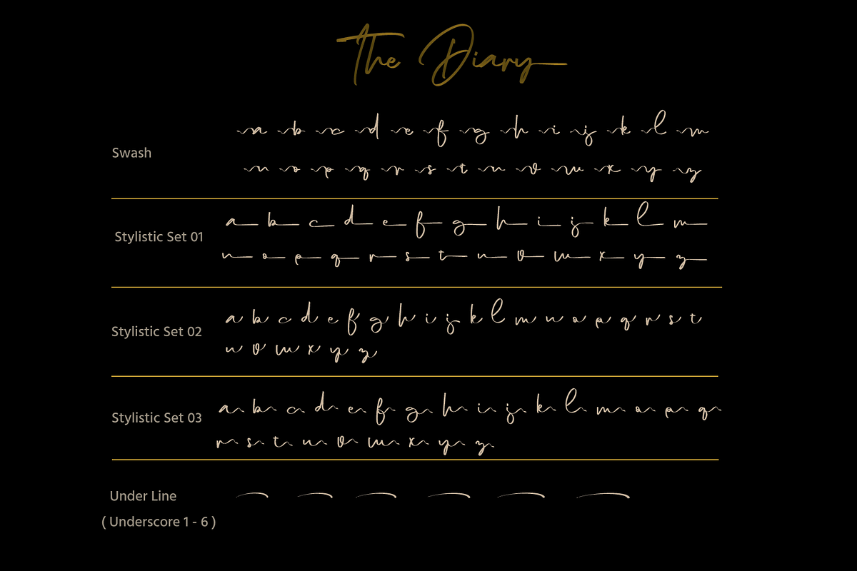 The Diary // Stylish Script Typeface, a Script Font by GDcreative (Photo 8 of 9)