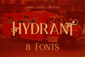 Hydrant - Vintage Style Font