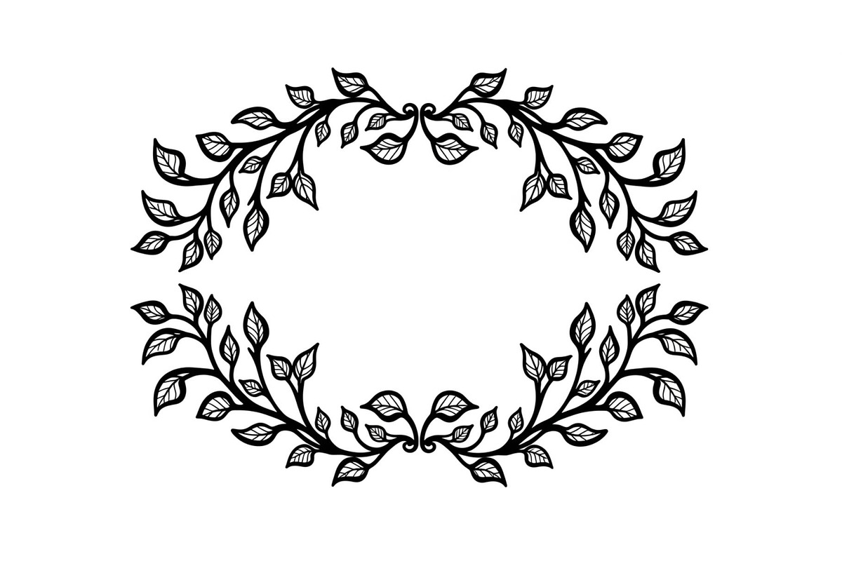 Floral Frame Ornament Vector Bundle, an Illustration by Designs_River (Photo 46 of 51)