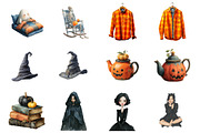 Watercolor Halloween Aesthetic, an Illustration by Design Market (Thumbnail 3 of 3)