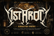 Istarot – Heavy Metal Typeface, a Blackletter Font by Letterara (Thumbnail 1 of 15)