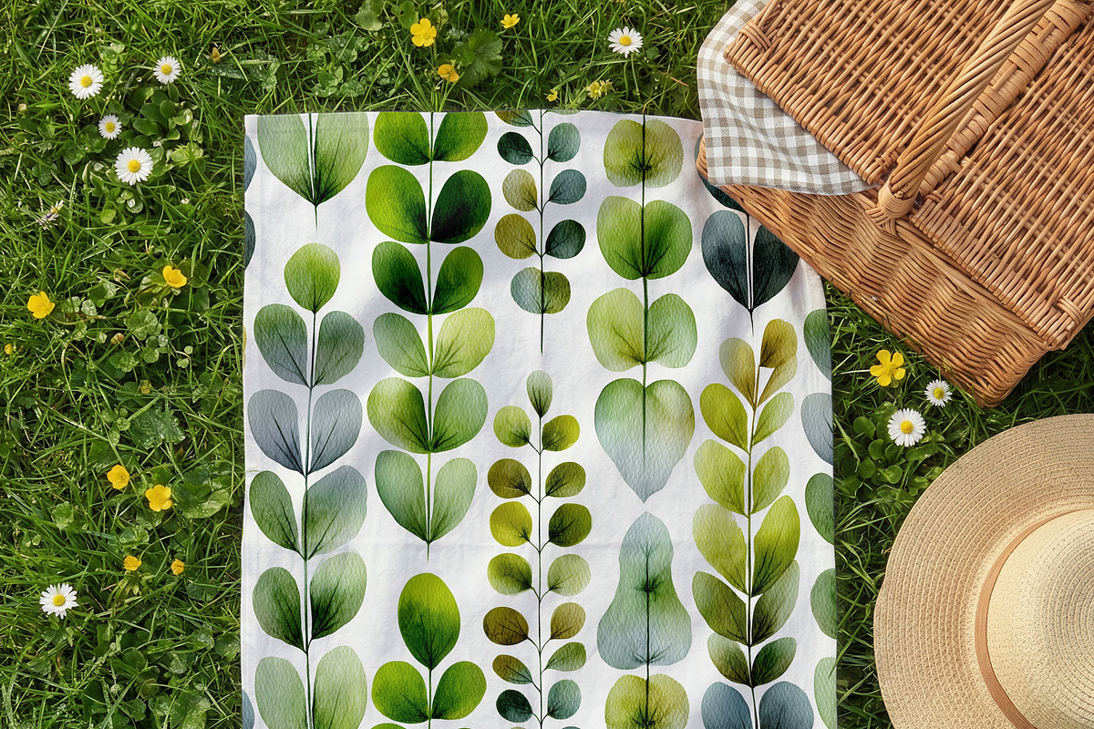 Picnic Tea Towel Mockup (PSD), a Household Mockup by 1001 mockups (Photo 7 of 18)