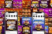 Food Promo Social Media Bundle PSD, a Social Media Template by Allies Interactive (Thumbnail 2 of 4)