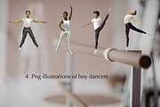 Kids Ballet Watercolor Clip Art Set, a Person Illustration by Tati Bordiu (Thumbnail 5 of 5)