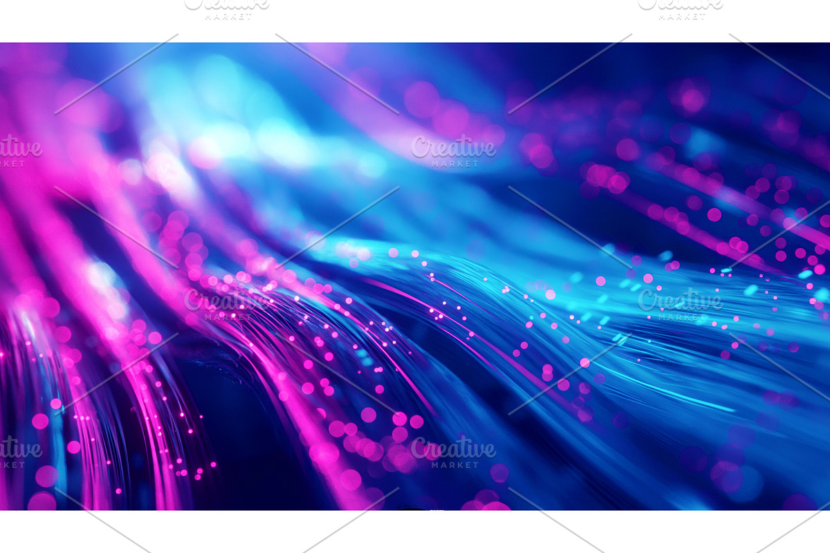 Abstract image featuring flowing, a Technology Illustration by Sergey Kotenev