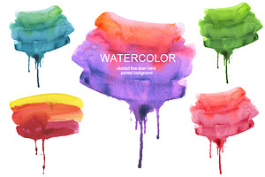 Abstract Watercolor Collection.