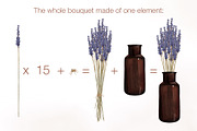 Watercolor dried flowers set, a Decorative Illustration by Maria Summer (Thumbnail 6 of 7)