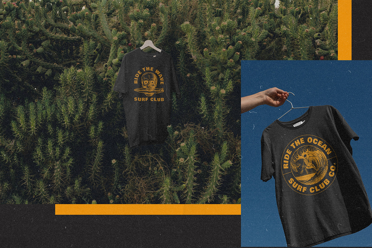 Vintage Surf Badge & Illustrations, an Illustration by elliazidi.designs (Photo 7 of 7)