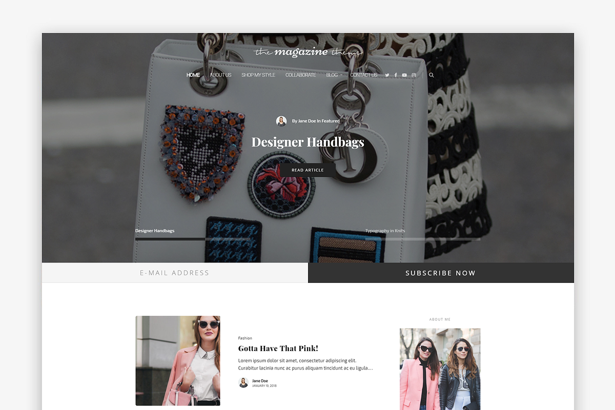 The Magazine - Fashion WP Blog Theme, a WordPress Template by PerfectlyThemed