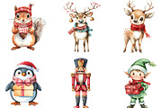 Jolly & Bright Christmas Cuties Clip, an Illustration by CraftArtStudio (Thumbnail 2 of 6)