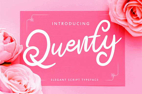 Quenty - Elegant Script Typeface preview 7