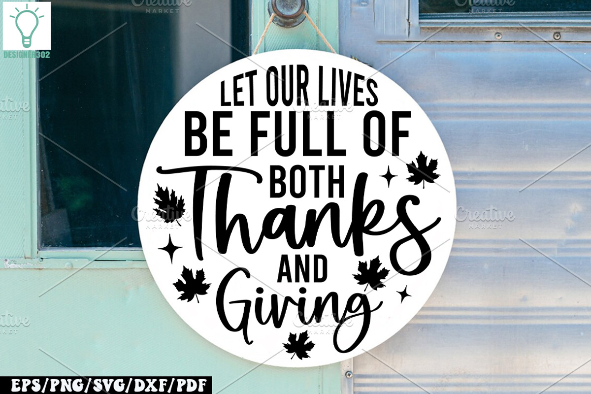 Fall Round Door hanger SVG Bundle, a Graphic by Designer302 (Photo 17 of 23)