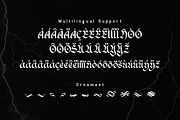 Black Rain - Modern Blackletter Font, a Blackletter Font by overlaytemplates (Thumbnail 5 of 5)