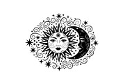 Sun Moon Celestial Mandala Bundle, an Illustration by Gaye Art (Thumbnail 22 of 31)