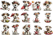 Whimsical Summer Beach Dog Clipart, an Illustration by OK Design (Thumbnail 3 of 6)