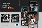 Hype Instagram Template - Dropxz, a Social Media Template by Gibcreat (Thumbnail 1 of 4)