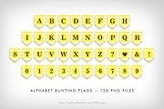Yellow Bunting Flag Party Printables, a Flyer Template by NDesigns (Thumbnail 2 of 4)