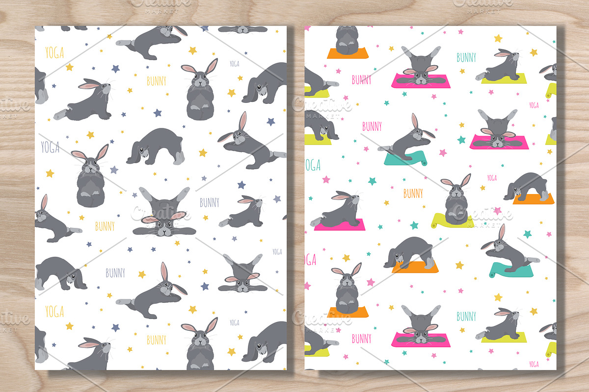 Bunny yoga, an Animal Illustration by pet design shop (Photo 4 of 4)