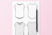 Sportswear for Women Flat Sketch Set, an Illustration by HYDNSTUDIO (Thumbnail 8 of 10)