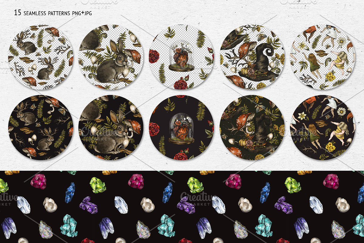 Birth Flowers & Birthstone Clipart, an Illustration by Belusuab (Photo 14 of 16)