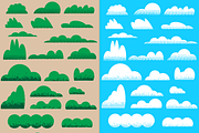 Textured Clouds and Bushes, an Illustration by Phillustrations (Thumbnail 2 of 6)