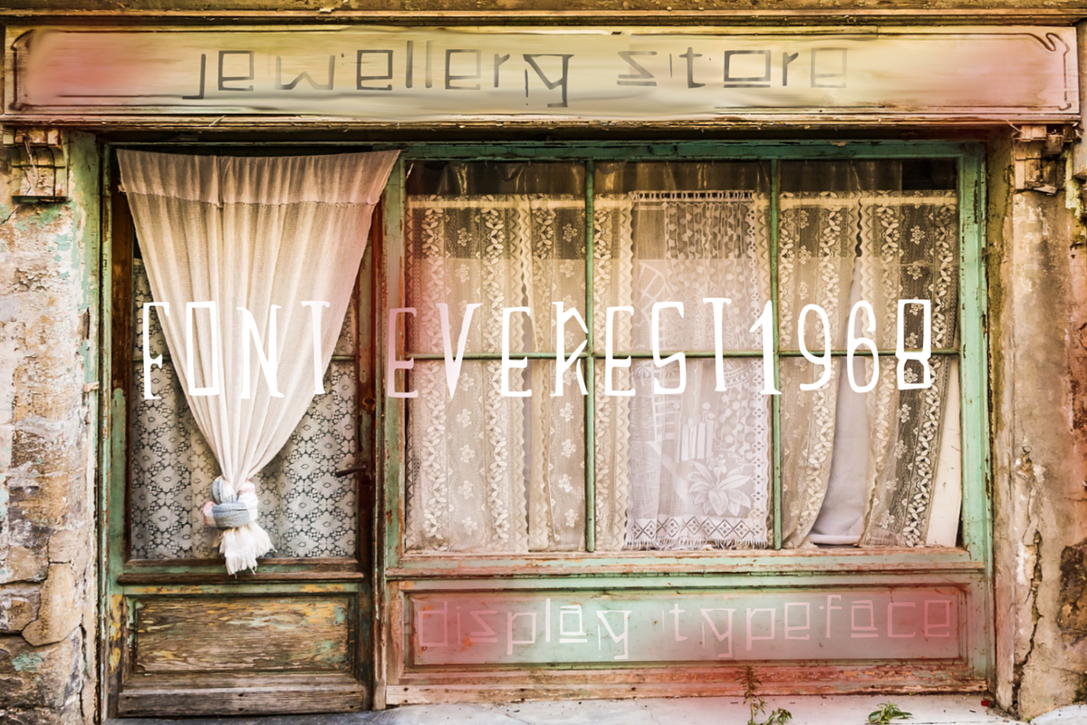 Everest 1968 vintage retro font, a Font by C7 Studio (Photo 2 of 4)