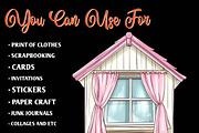 Coquette Coastal Clipart Bundle, an Illustration by CreationArt (Thumbnail 3 of 9)