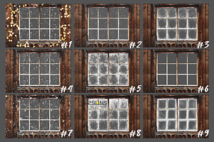 Christmas Window Photoshop Overlay