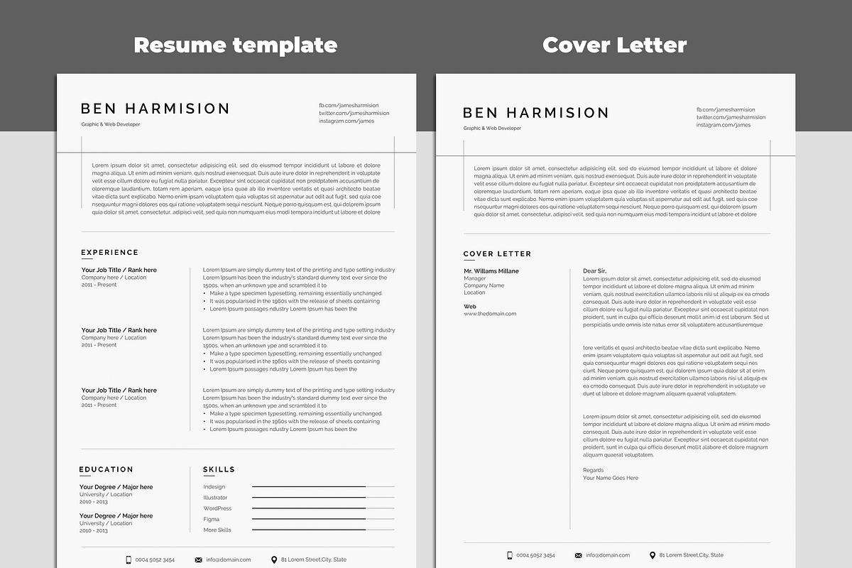 Cv template, a Resume Template by paulresume (Photo 3 of 4)