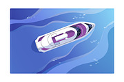 Cruise liner. Voyage, sea travel, a Transportation Illustration by PaperTrident (Thumbnail 4 of 5)