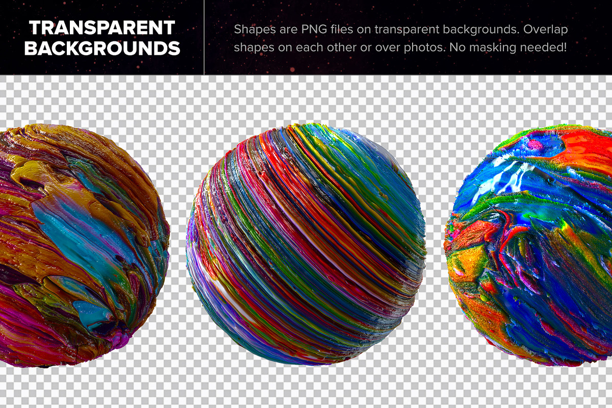 Planetary: 50 Abstract 3D Shapes, an Object Graphic by Chroma Supply (Photo 8 of 12)