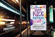 Kids Birthday Party Flyer Template, a Flyer Template by designblends@gmail.com (Thumbnail 3 of 3)