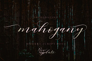 Mahogany Script, a Script Font by Areatype (Thumbnail 1 of 8)