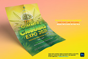 Summer Cannabis Expo Flyer Template, a Flyer Template by The Design For Co. (Thumbnail 3 of 3)