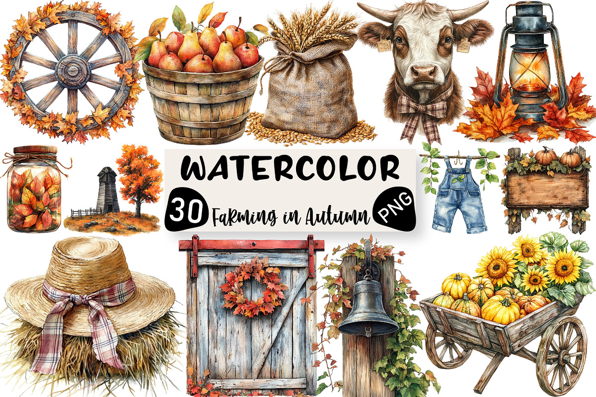 Antique Farming in Autumn Sublimatio, an Illustration by Black Bird Studio (Photo 1 of 6)