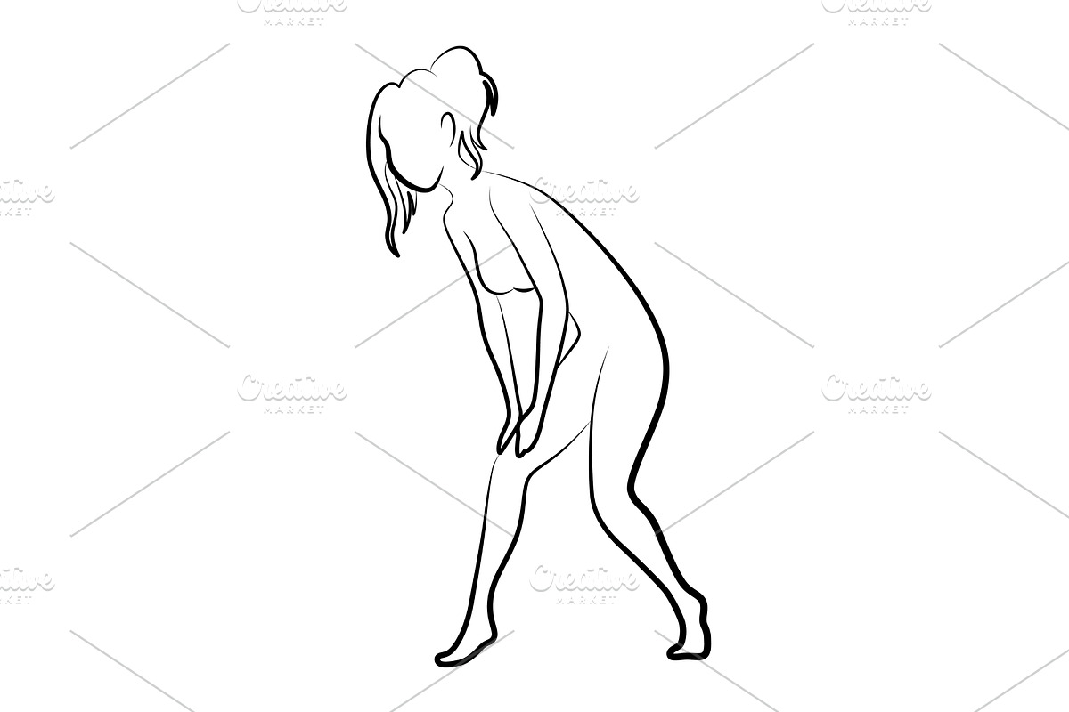 Female silhouette. Woman body, a Person Illustration by the8monkey