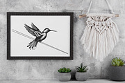 Humming Bird Vector Bundle, an Animal Illustration by DIYnArtShop (Thumbnail 3 of 6)